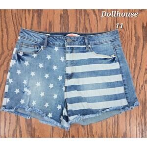 Dollhouse Stars and Stripes Denim Shorts